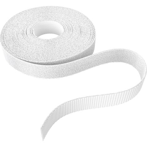 KabelDirekt – 12,5 mm x 5m Fascette Fermacavo (con micro ganci, fibre sintetiche, lunghezza regolabile individualmente, per disposizione, raggruppamento dei cavi), (1/4)