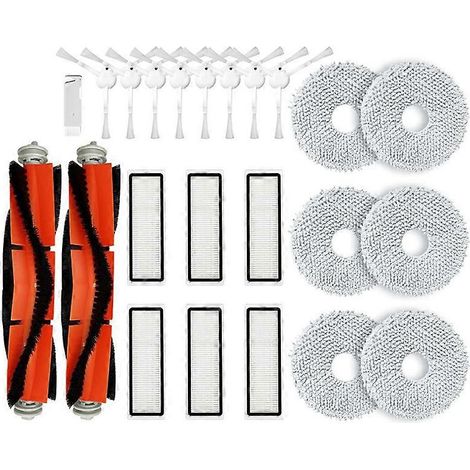Pour aspirateur robot Xiaomi : brosse principale, lingette de nettoyage et filtre HEPA (1/5)