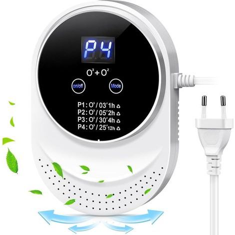 Générateur d'ozone Purificateur d'air, Générateur d'ion Négatif, Stérilisateur d'odeurs, Ioniseur d'air pour Chambre, Cuisine, Animaux Domestiques (1/5)