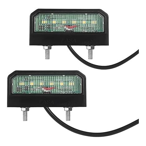 Éclairage de Plaque D'immatriculation LED Lumineuse Lampes de Plaque Arrière 1224V Imperméable Pour Voiture RV Remorque un Camion ou Bateau (1/5)