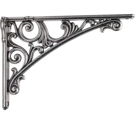 Support d'étagère triangulaire renforcé, noir, 20×14 cm, 1 pièce