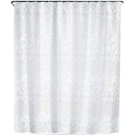 Shower curtain hooks waterproof 180x180 cm