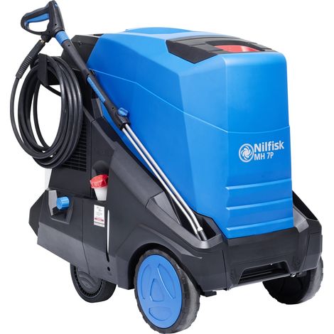 Nilfisk – Nettoyeur haute pression thermique 180 bar – Débit max 1260 l/h – Température eau 90-150°C – Moteur diesel – Chariot de transport inclus