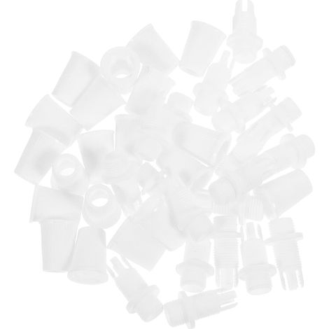Clip de Câble M10 en Plastique Blanc, Lot de 20 pour Fixation Usage pour Câbles et Luminaires, Accessoires pour Suspensions, Installation Simple (1/5)