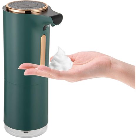 Distributeur de savon automatique, 250 ml, Rechargeable, Avec capteur infrarouge, Étanche IPX4, pour mains et peut être utilisé dans cuisines, salles de bains, hôtels, écoles (1/5)
