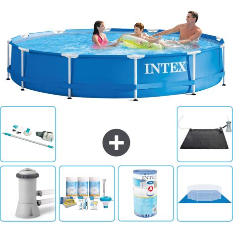 Intex Piscine Tubulaire Ronde - 366x76 cm - 7-pièces S31754