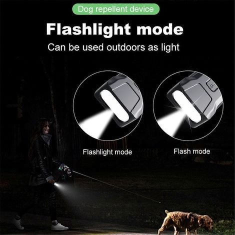 Répulsif à ultrasons pour chiens avec écran et fonction lumineuse --- (1/5)