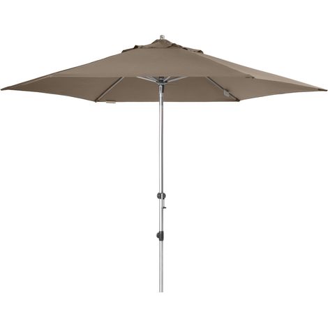 Doppler Sonnenschirm/ Kurbelschirm "Expert 320 Auto Tilt" 320 cm, greige, Bezug aus 100% Polyester, Gestell aus Aluminium, 7,2 kg Sonnenschirm / Kurbelschirm "Expert 320 Auto Tilt", greige, Ø 320 cm