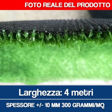 PRATO ERBA SINTETICA MOQUETTE MANTO ERBOSO GIARDINO ESTERNO H MT 1 2 4 VERDE 1 MT,4 MT (26251) (1/3)