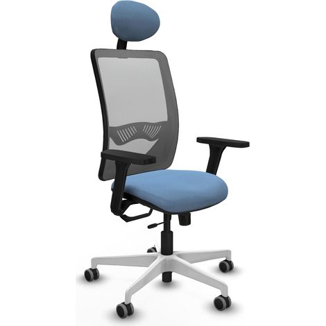 Silla de oficina piqueras y crespo Zulema gris malla cómoda (1/2)