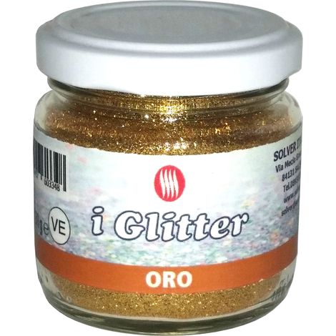 GLITTER POLVERE GR.50 COLORE ORO. Prezzo per 1 pezzo.