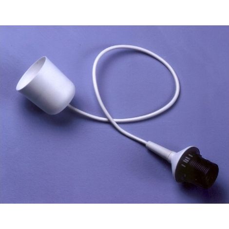 Lampada a sospensione interna in plastica bianca attacco e27 ip20 trio lighting paper pendel 3590010-01 (1/2)