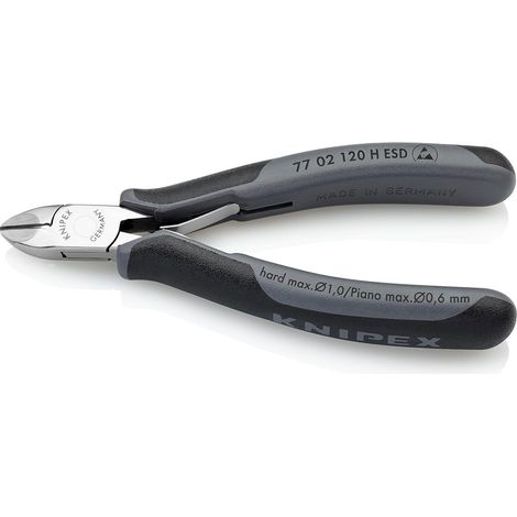Pince coupante de côté pour l'électronique, 77 02 120 H ESD (1/5)