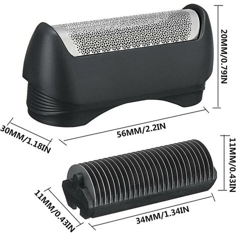 Cabezal de corte de malla compatible con afeitadoras eléctricas Braun Serie 11b, accesorios 1, 110, 120, 130, 140, 150, 815, 835, 5682, 5683 y 5684. Maquinilla de afeitar Starlight ZHUOXAUN. (1/2)