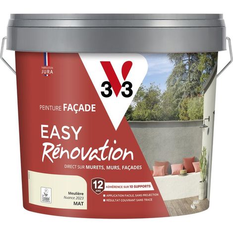Peinture pour façade Easy Rénovation V33 Meulière 10L