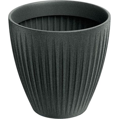 Pot de fleurs Latia Round MIDL Ø40x40 granit graphite (1/3)