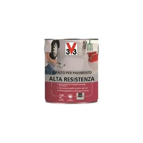 V33 Smalto Pavimenti Alta Resistenza - Grigio Scuro - 500 ml