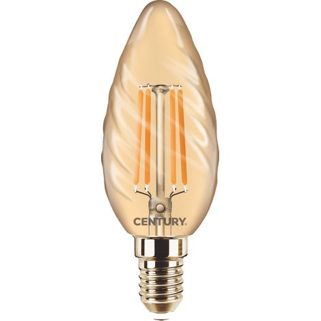 Century LAMPADA A FILAMENTO LED EPOCA TORTIGLIONE E14 Luce calda  4 W - 400 lumen 10.00 pz