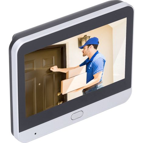 Videoportero inalámbrico de 3 MP y 1080p con detección de movimiento PIR, cámara de seguridad inteligente y pantalla de 4,3 pulgadas. (1/5)