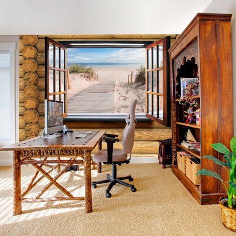 Papier Peint "Beach Outside the Window" 280 x 400 cm (1/2)
