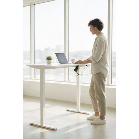 Escritorios - Escritorio Elevable Eléctrico Yunke Blanco (1/4)