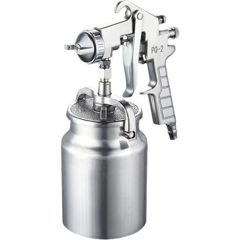 Pistolet pneumatique de pulvérisation peinture 1000ml – Buse 2.0mm haute pression – Usinage précis pour grandes surfaces – Contrôle total des matériaux (1/4)