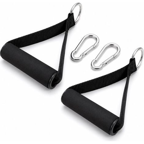 Ensemble de poignées pour barre de traction avec bandes de résistance, accessoires d'équipement de fitness, poignées (1/5)
