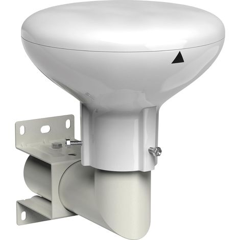 Outdoor Aerial, SLx Digidome For TV Digital Freeview HD 360° Omni Directional Amplified Antenna With Integrated 4G + 5G Filter And Full Installation Kit, White