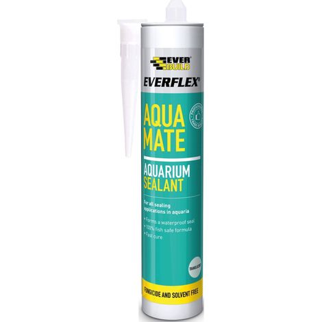 Everbuild Sika Aqua Mate Transparent Silicone Sealant - 295ml (1/5)