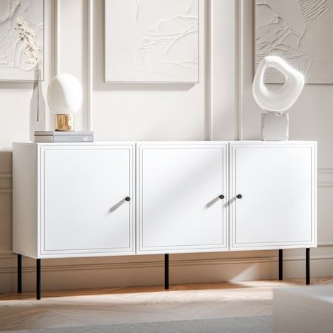 Buffet blanc 3 portes 150 cm Pazol (1/5)