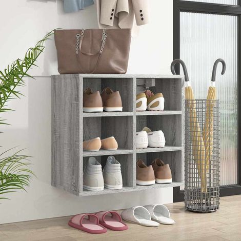 vidaXL Shoe Cabinet Grey Sonoma 52,5x30x50 cm (1/5)