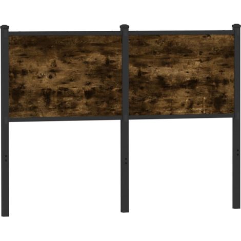 Ersatz-Kopfteil Räuchereiche 120 cm Holzwerkstoff und Stahl