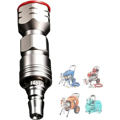 Buse Pulvérisation pour Pistolet À Peinture Pièces Acier Inoxydable Raccord (1/5)