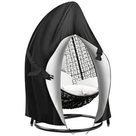 BUNTHAUS Housse de balancelle double œuf imperméable 230 x 200 cm, robuste et résistante, pour balancelle œuf 2 places, housse de protection pour balancelle de jardin suspendue, housse de protection p