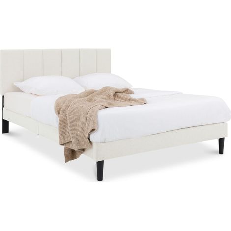 Lit 140x190 cm OLBIA blanc crème 140x190 cm (1/5)