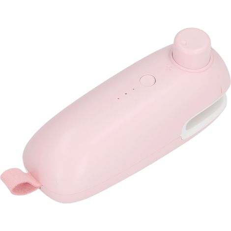Sceau thermique USB pour emballage - Machine de coupe et scellage portable rose (1/5)