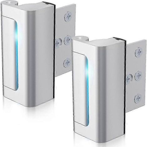 Serrure de sécurité pour porte, lot de 2 unités, 3 pouces, en aluminium, pour installation domestique et usage quotidien.-AquaForge (1/5)