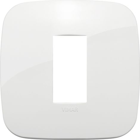 Placca Round 1M bianco scatola rotonda Vimar Arkè 19671.84