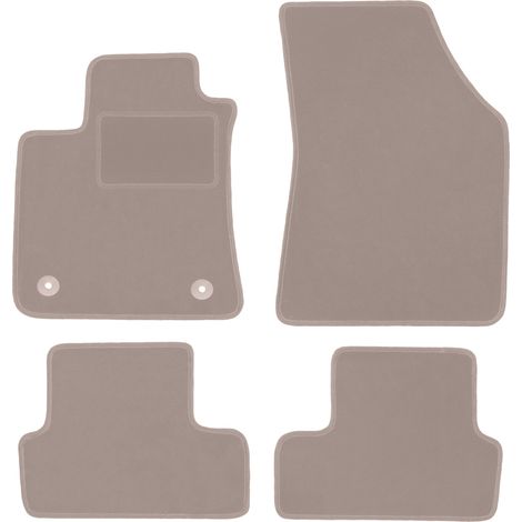 Tapis en velours beige pour : Renault Megane IV Grand-Coupé, liftback, break, grandtour, coupé, GT (2015-) (1/5)
