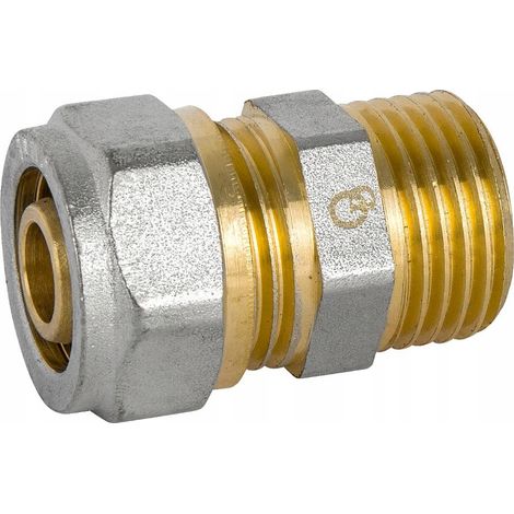 CONECTOR PEX NIPLE 25X1 MACHO ATORNILLADO DIAMANTE