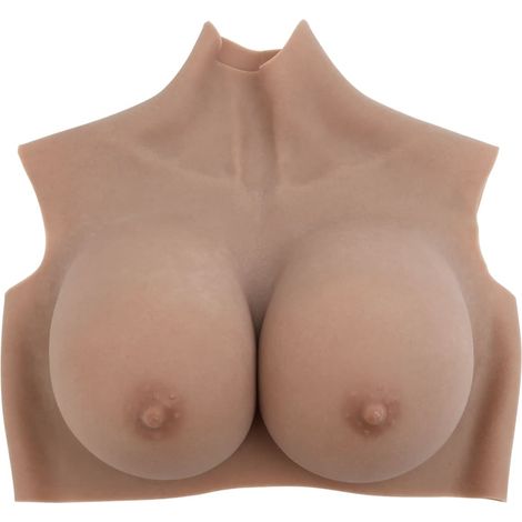 Plastron en silicone marron pâle coupe H (1/5)