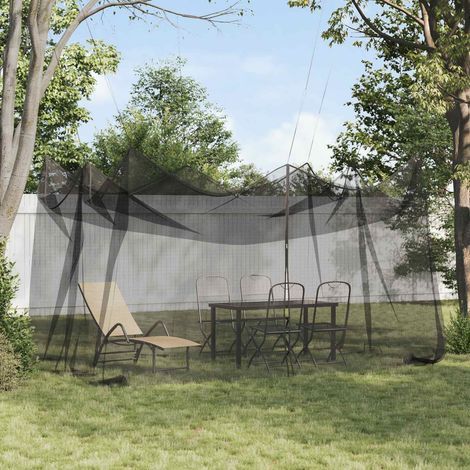 vidaXL Garten Moskitonetz 156 Maschen Schwarz 3 x 4,5 x 2,5 m (1/5)