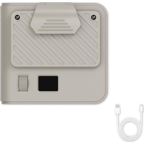 Ventilateur sport 4-en-1 – 9500 RPM – 100 vitesses – LED – 3000mAh – Mains libres – Pour randonnée, camping, travail (1/4)