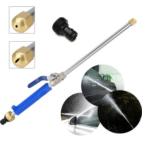 Green Mobility-Bleu à Haute d'eau Gun Jardin Jet d'eau Lances 46cm,Volume d'eau Réglable Buse de Pulvérisation d'arrosage Pistolet pour Fixation à Laver Fenêtre à Laver Voiture Hydro Jet Power Washer  (1/5)