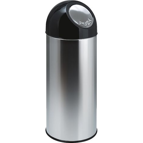 FRANKEL kaiserkraft, Poubelle à poussoir, acier, capacité 55 l (1/3)