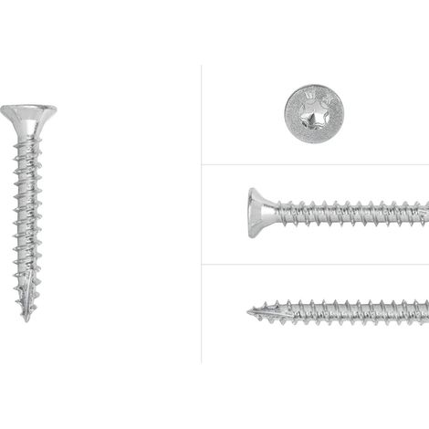 Spanplattenschrauben Verzinkt 6 x 40 mm Torx 30 Teilgewinde - (1/3)