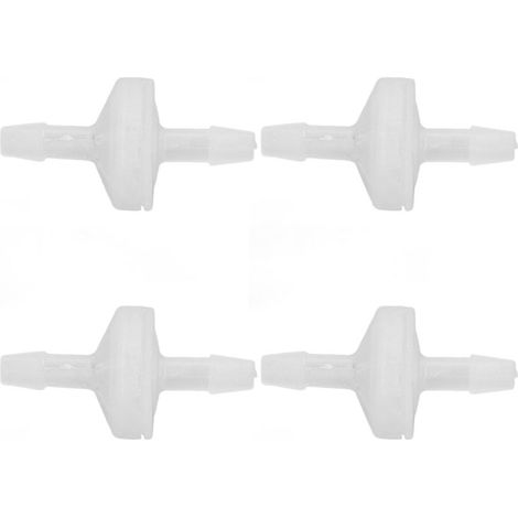 Lot de 12 clapets anti-retour pour aquarium, résistants à l'ozone et à l'huile, valve unidirectionnelle en PP, 4 mm, pour aquarium et industrie chimique (1/5)