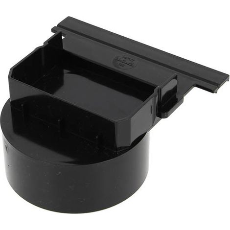 Fonds/naissance d'extrémité ou latéral Ø100 noir – Pour caniveaux CONNECTO CAN177/CAN10BC/CAN10CF – Installation facile sur emboîtures latérales
