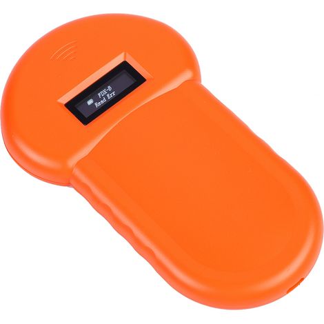 Lecteur portable de puces RFID pour animaux de compagnie avec écran LCD 134,2 kHz, compatible ISO et RFID. (1/5)