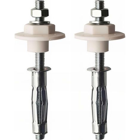Scell-It – Kit de fixation lavabo pour cloisons creuses – Chevilles métalliques à expansion 8 x 55 mm – Installation sécurisée sur plâtre et parpaing